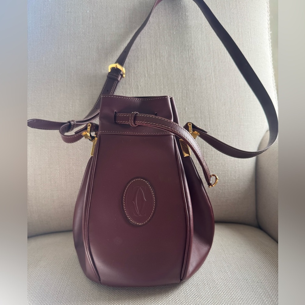 Cartier Must De Cartier Bordeaux Shoulder Bag